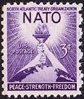   Cents Deep Violet Anniversary of the NATO Treaty Signing # 1008 NH