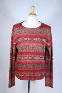 New Ralph Lauren POLO Indian MASAI Linen Silk Cashmere Sweater NWT $ 