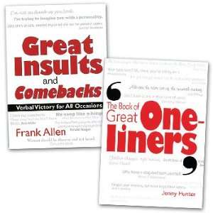  Great One liners, Comebacks & Insults Books   (Set of 2 
