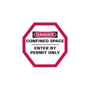 Confined Space Manhole Cover (DANGER; 30.5   42 Max; Black/Red on 