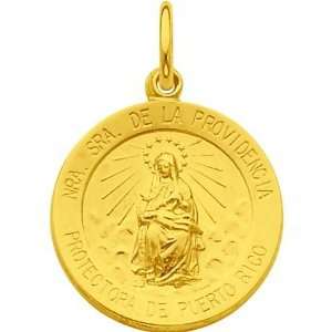   Ster Silver Gold Plated Our Lady of Providencia Medal: Jewelry