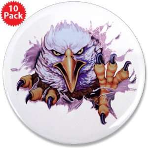  3.5 Button (10 Pack) Bald Eagle Rip Out 