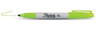 12 Sharpie Fine Point Lime Permanent Markers 30044 071641300446  