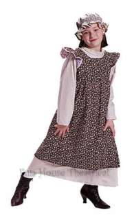 PIONEER PRAIRIE COLONIAL GIRL COSTUME Dress Child 1225  