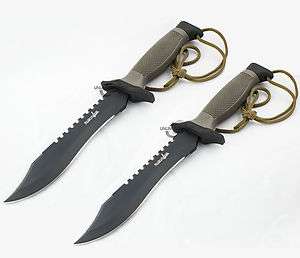 12 TACTICAL COMBAT SURVIVAL HUNTING KNIFE SHEATH MILITARY Bowie 