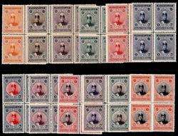 Iran Stamps Ahmad Shah Ghajar 1924 Block 12 MNH  