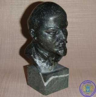 USSR Russian Soviet metal bust communist leader LENIN  