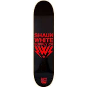  Shaun White Logo Core Deck 8.0 Black Red Skateboard Decks 