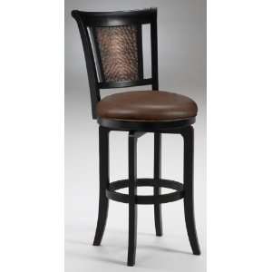  Cecily Swivel Counter Stool with Brown Vinyl   Completely 