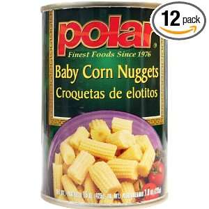 MW Polar Foods Baby Corn Nuggets, 15 Ounce Cans (Pack of 12)