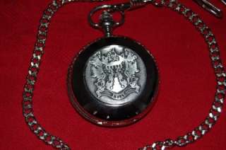 Kelly Heraldic Family Coat of Arms Crest Pocket Watch  