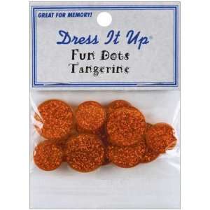  Dress It Up Fun Dots 12/Pkg Shades Of Tangerine 