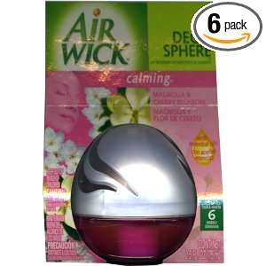 Air Wick Decosphere Air Fresheners, Magnolia and Cherry Blossom Scent 