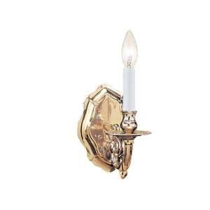  Traditional Polished Brass Wall Sconce SIZE W5 X H9 X D 