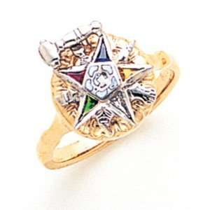 Eastern Star Past Matron Ring   14k Gold/14kt yellow gold