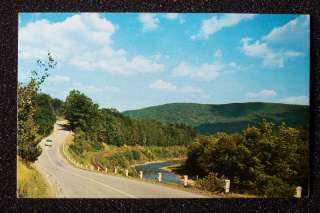 1960s Old Car Highway Unknown Spot Butler PA Postcard  