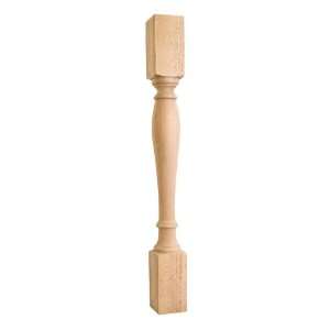  35.5 in. Decorative Turned Wood Post