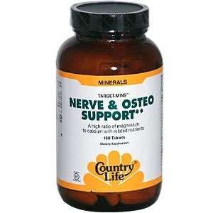  Country Life Nerve and Osteo Mag 1000/Cal 600mg 180 tabs 