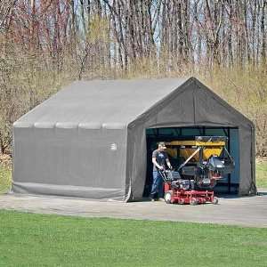  18x20x12 Square Tube Shelter, Grey Cover