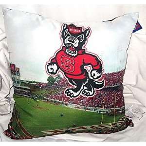   Carolina State Wolfpack Football Stadium Throw Pillow