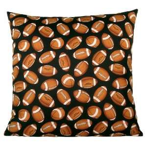  16 Inch Football Print Decorative Pillow Cover: Home 