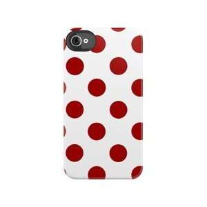   Dot Ipone4 Case   Big Dot White Background & Red Dot Cell Phones