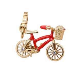 Auth Juicy Couture Bike Charm in Gold  