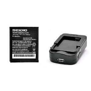 Seidio Multi Pack 1600 Extended Battery and Charging Combo Kit for HTC 