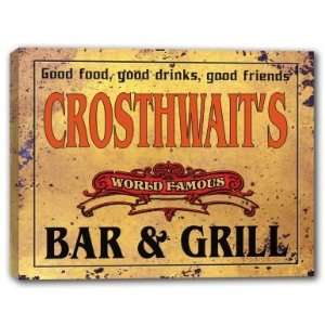  CROSTHWAITS Family Name World Famous Bar & Grill 
