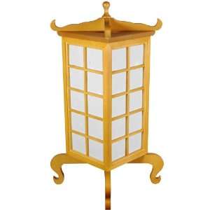     19 Kobe Wood & Rice Paper Shoji Lantern Oriental Lamp   Black