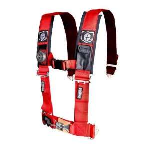  3 Inch Limited Edition Red 4 Point Seat Belt Harness by 