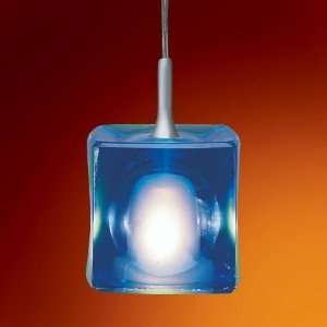   NRS80 401BU Cube Art Glass Shade Monorail Head