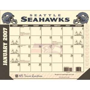 Seattle Seahawks 22x17 Desk Calendar 2007 Sports 