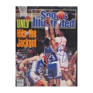  Moses Scurry autographed Sports Illustrated Magazine (UNLV 