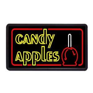  Candy Apples 13 x 24 Simulated Neon Sign: Home & Kitchen