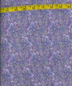 Marissa Lavender Paisley Floral Quilting Treasures Fabric Cotton BTY 