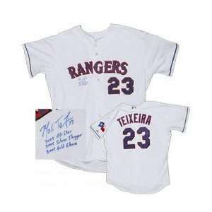  Mark Teixeira Texas Rangers Autographed Jersey: Sports 