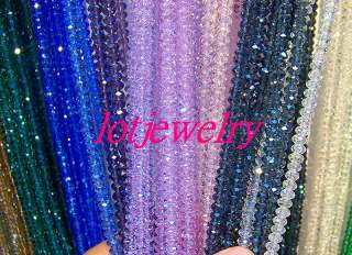 wholesale 50strands 10 colors 6mm crystal loose bead  