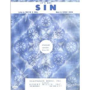  Sheet Music Sin Chester R Schull 82 