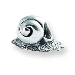  Sterling Silver and 14k Reflections SimStars Snail Bead 
