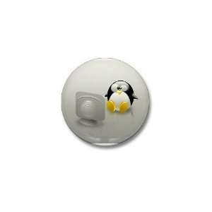  Tux pc Penguin Mini Button by CafePress: Patio, Lawn 
