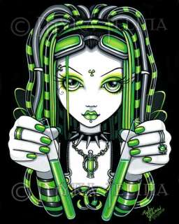 Cybergoth Industrial Toxic Fairy Art 13x19 PRINT Vivian  