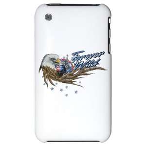  iPhone 3G Hard Case Forever Wild Eagle Motorcycle and US 