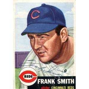 Frank Smith Autographed 1953 Topps Card