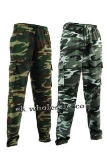 D20 NEW MENS ARMY CAMO CAMOUFLAGE CARGO JOGGING TROUSERS / PANTS 