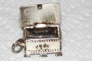 Beau Opening Hope Chest Vintage Sterling Silver Charm  
