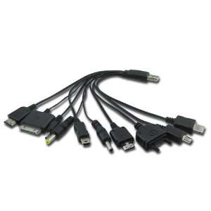 HK 10 in 1 USB Charger Data Charging Cable Converter For Sony Iphone 