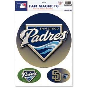 San Diego Padres Car Magnet Set:  Sports & Outdoors
