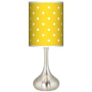  Mini Dots Yellow Giclee Kiss Table Lamp