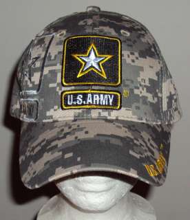 ARMY STRONG TM MILITARY DIGITAL CAMO CAMOUFLAGE BASEBALL BALL CAP 